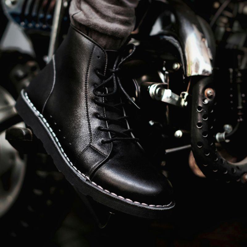 kenzios sepatu boot pria nevada black