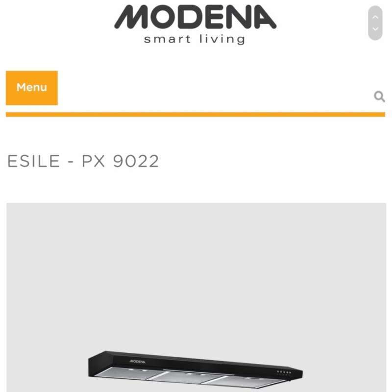 cooker hood modena px 9022