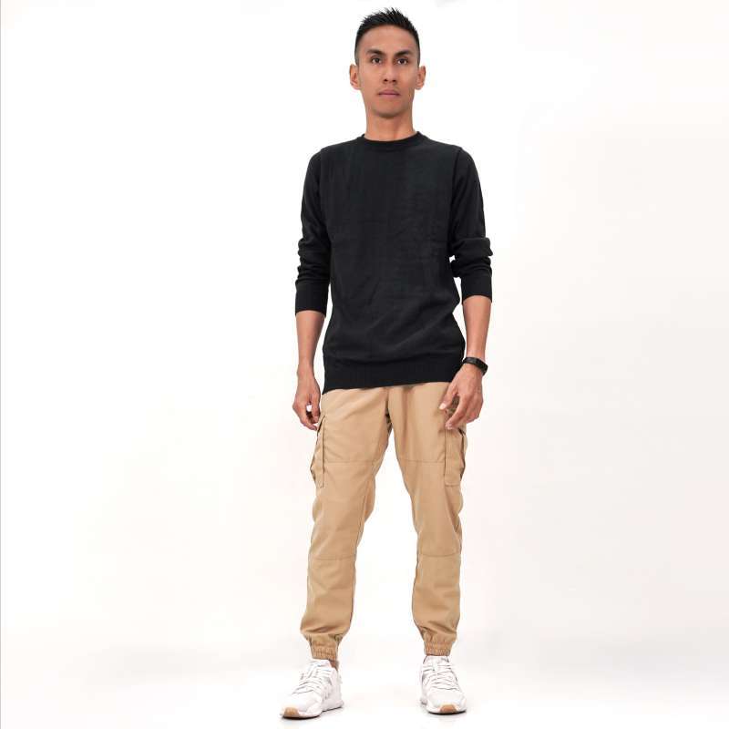 OTNIEL - Okechuku Sweater Rajut O Neck Pria Knit Sweater Fashion Pria