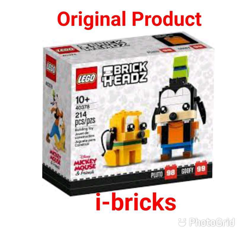 Jual LEGO Brickheadz 40378 Goofy And Pluto Block Stacking Toys