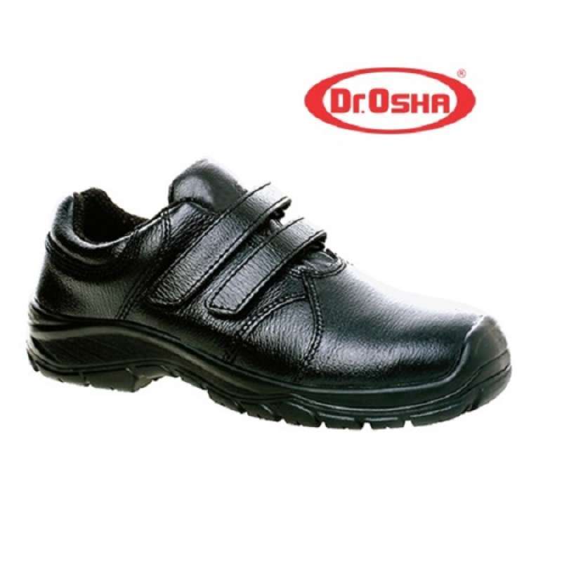black work shoes with strap