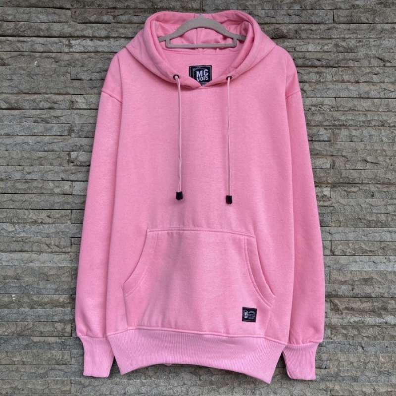 Jual McVois Hoodie Polos Pink Baby Original Premium Distro di