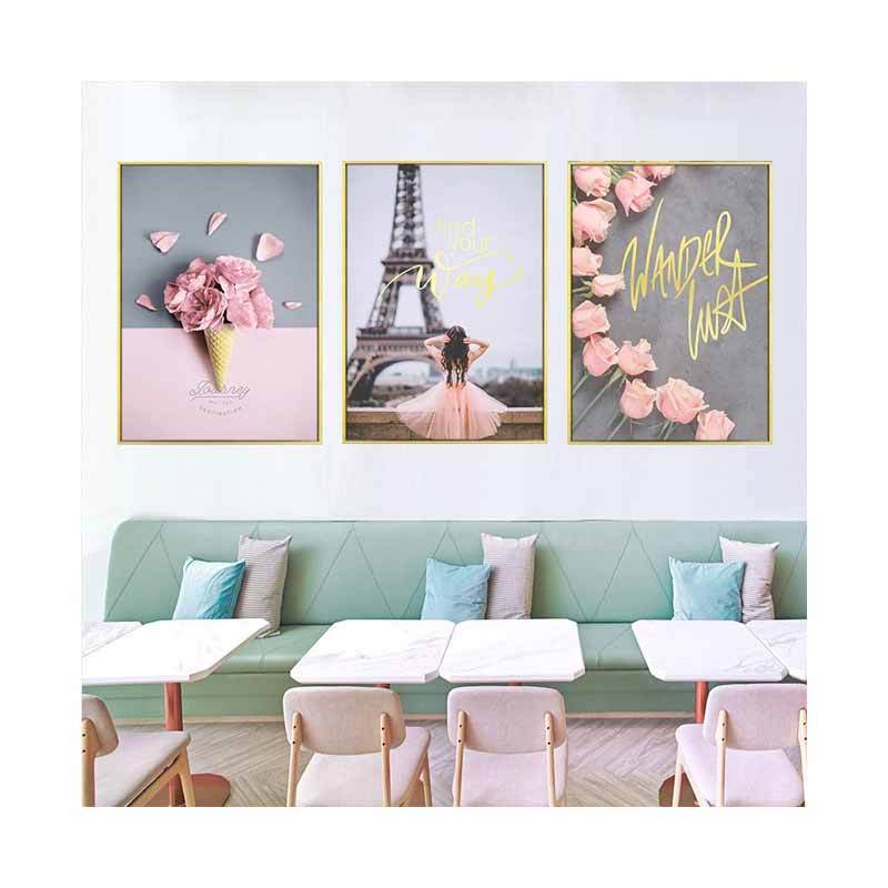 Jual H Ikea Nordic Ins Pink Girl Decorative Painting Bedroom
