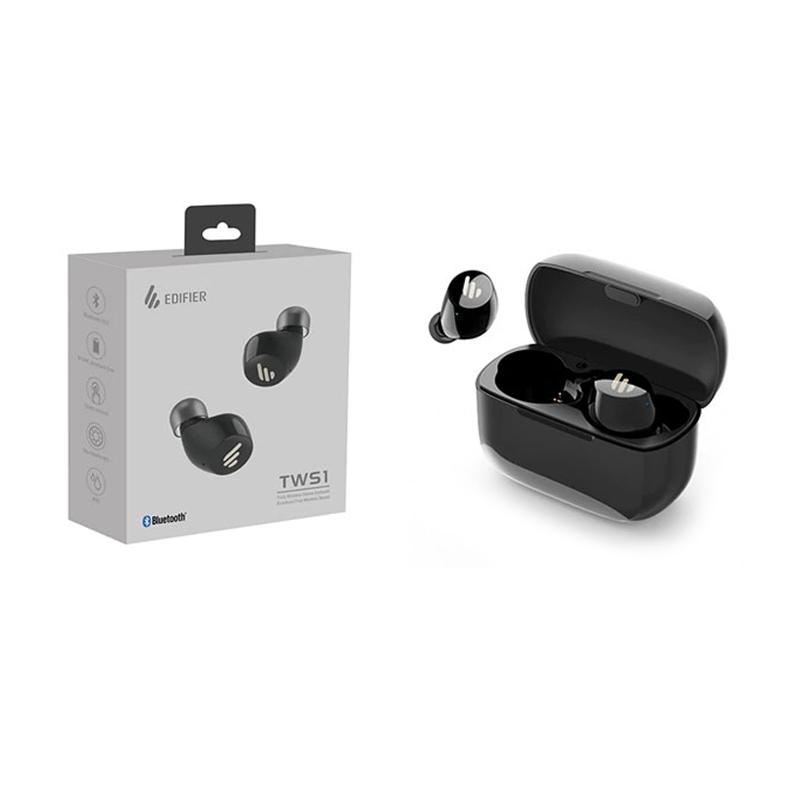 edifier tws1 wireless bluetooth headset hitam original