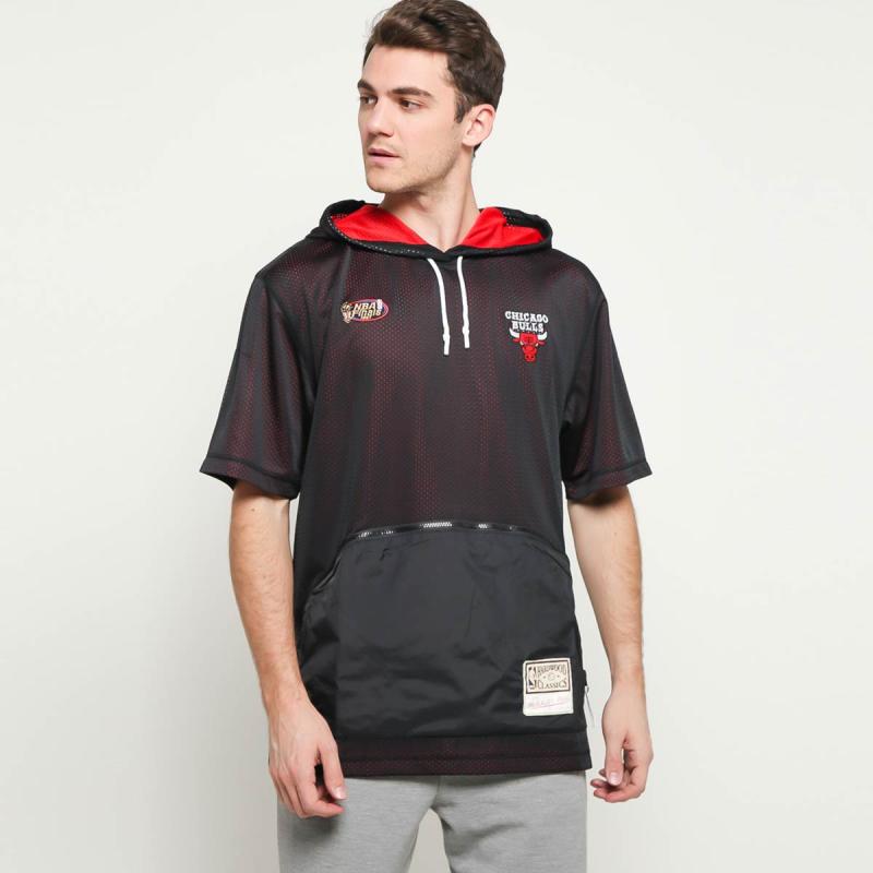 Jual Mitchell Ness Men NBA Chicago Bulls Short Sleeve Hooded Air