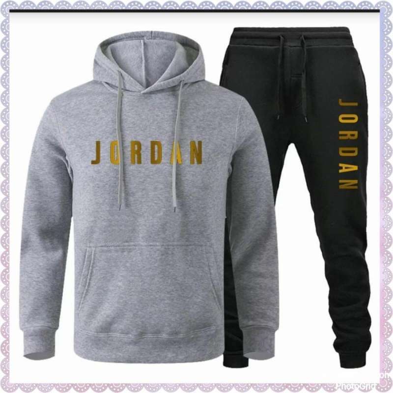 Jual MTF Setelan Hoodie Sweater Pria LD 