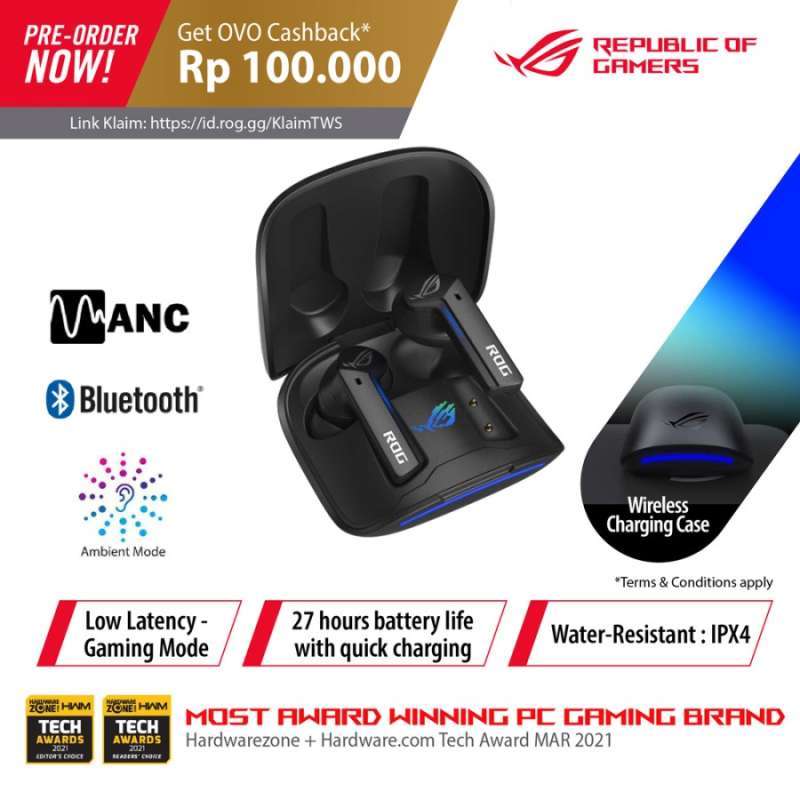 ASUS ROG Cetra True Wireless Gaming Headphones