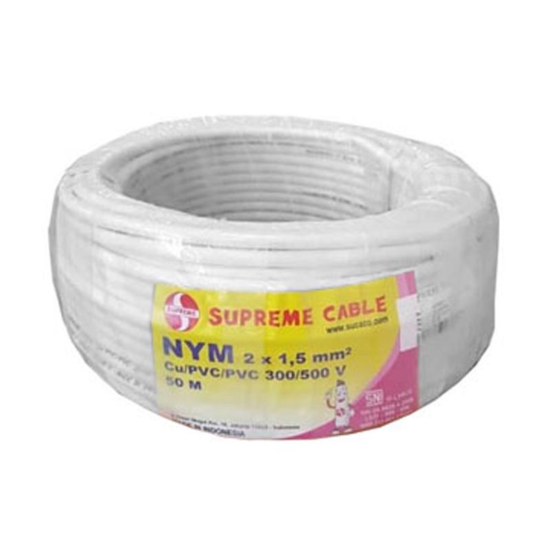 Jual Bazar Bangunan Kabel Listrik Supreme Nym 2x1 5 Mm 50 Meter