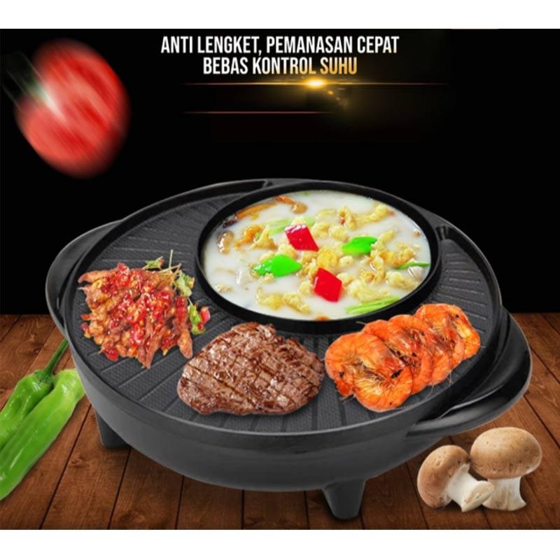 Jual Tanpa Batas Teppanyaki Steamboat Bbq Grill Hot Pot Elektrik Alat Panggang Online Agustus 2020 Blibli Com