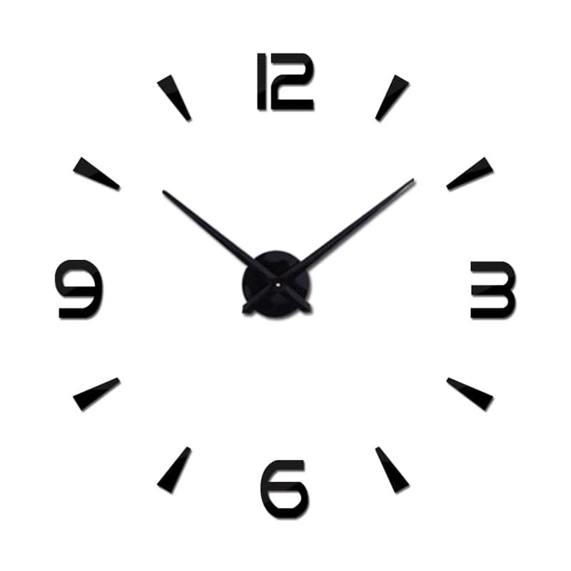 Jual Star Blue Diy 3d Giant Wall Clock Jam Dinding Besar Online