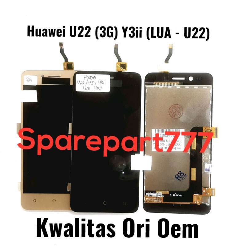 Jual Ori OEM Lcd Touchscreen Fullset Huawei U22 3G Y3ii LUA