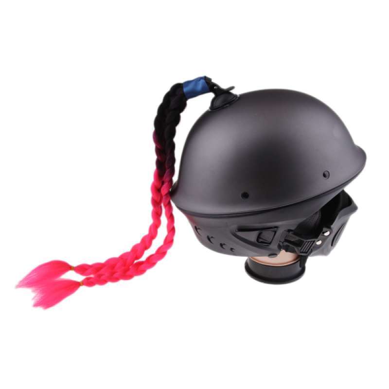 Jual Oem Helmet Twin Braids Gradient Ramp Ponytail Motorcycle Bike Helmet Hair 21 Inch Online Desember 2020 Blibli