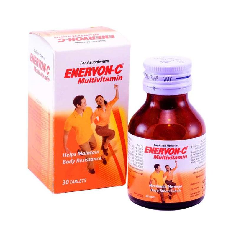Jual Enervon C Multivitamin Suplemen Kesehatan 30 Tablet Online November 2020 Blibli