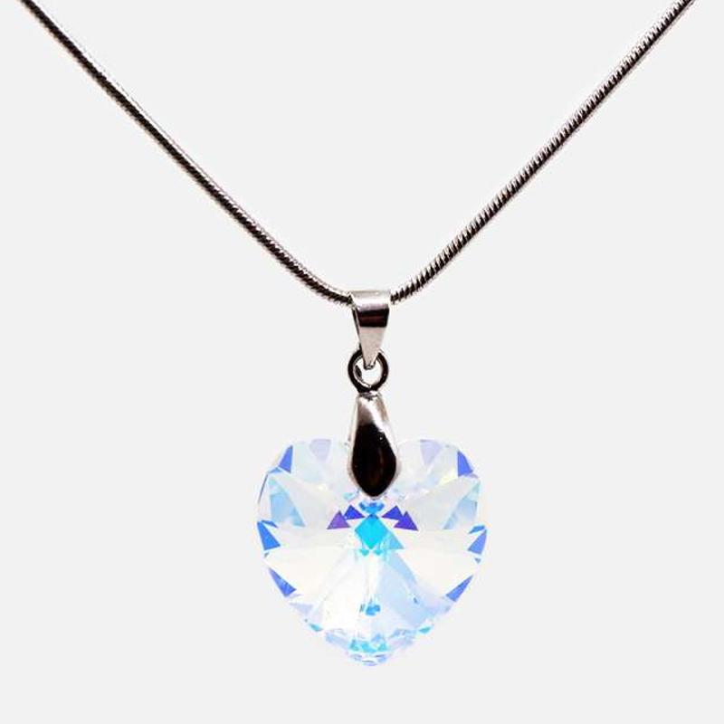 Jual Torenda Love Pendant Kalung Liontin Swarovski Kristal
