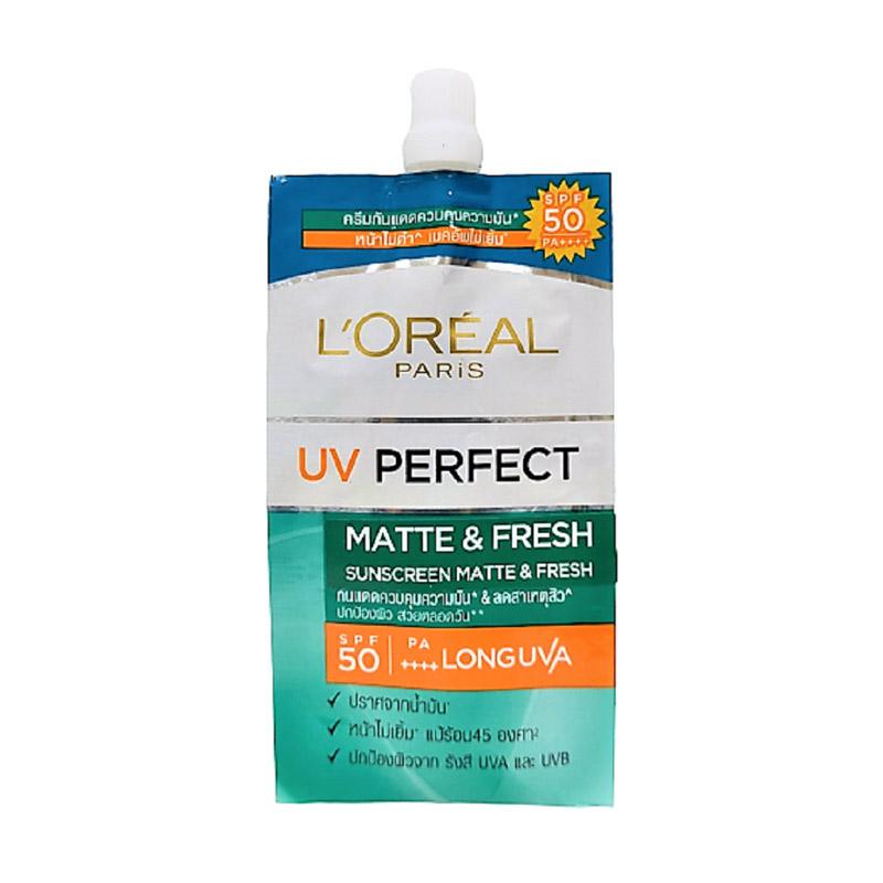Jual L Oreal UV Perfect Matte And Fresh SPF 50 Sunscreen 7 mL