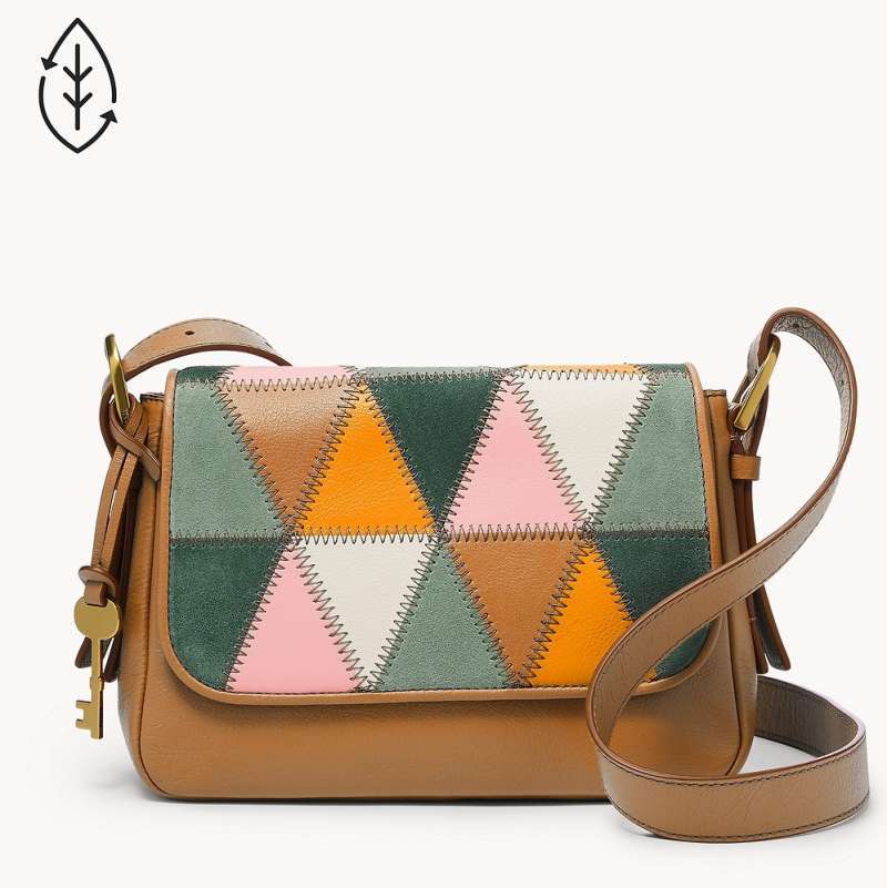 Fossil campbell cheap crossbody patchwork