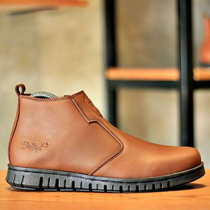 Jual Reggio Brad 086 Sepatu Boot Pria Kulit Sapi Asli Coklat Online Oktober 2020 Blibli Com
