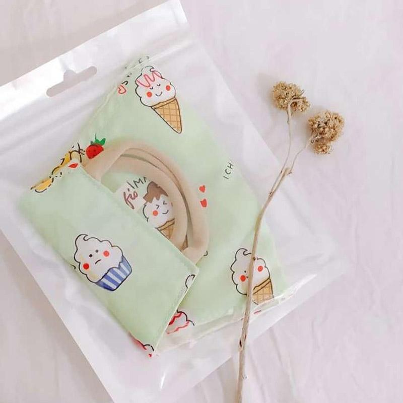 Jual Fiore Kartun Eskrim Masker Kain Hijau Terbaru Juni 2021 Blibli