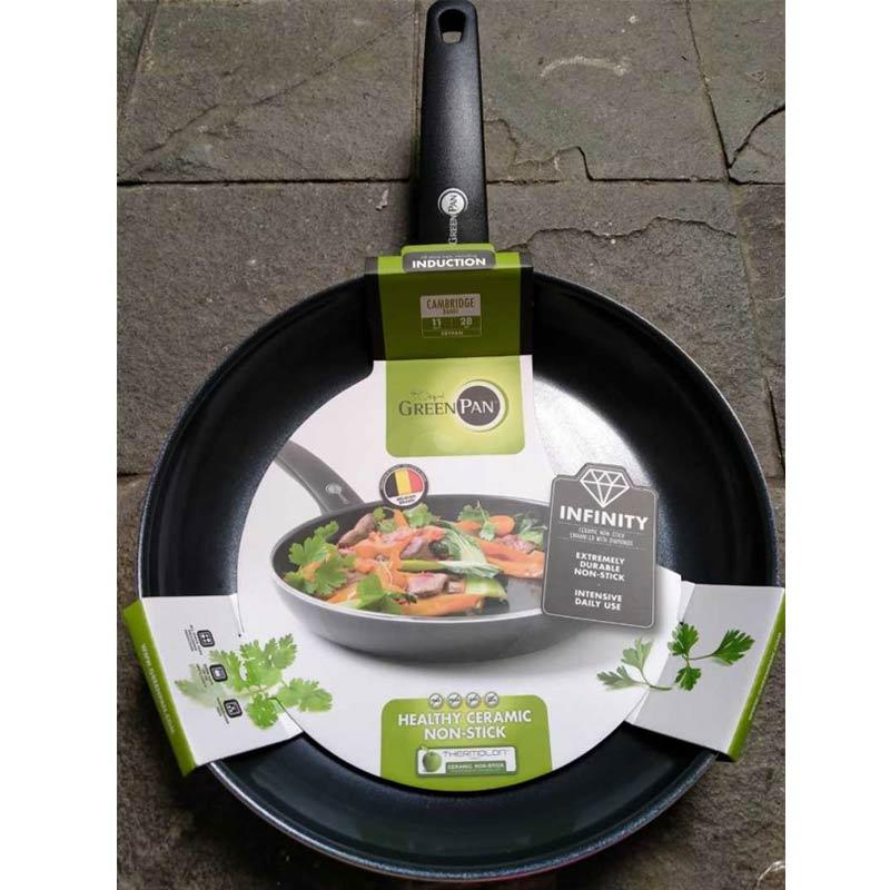 Jual Greenpan Cambridge Black Open Frying Pan 28cm Pekanbaru Online Oktober 2020 Blibli Com