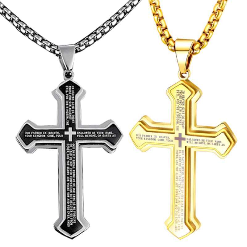 Jual OEM Simple Cross Pendant Necklace 