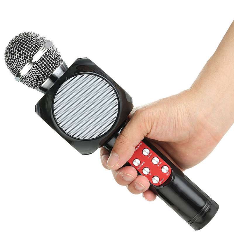 Jual Ktv Wireless Karaoke Mikrofon Dan Speaker Bluetooth Led Ws1816 Black Online Februari 2021 Blibli