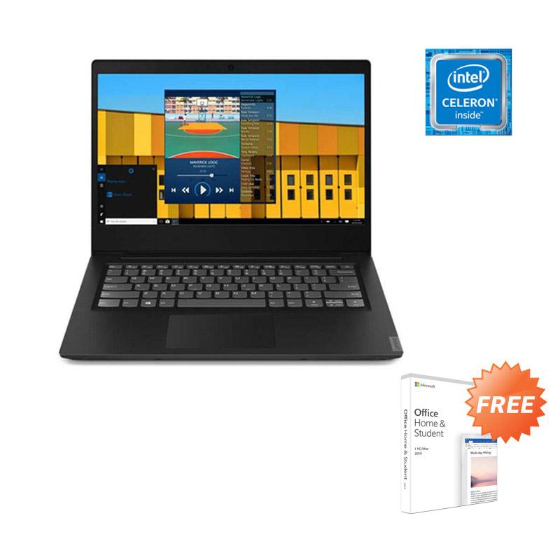 Jual Lenovo Ideapad S145 14igm 81mw004tid Notebook Black N4000 4gb 256gb Ssd 14hd Win10 2yrs Free Office Home Student Online Desember 2020 Blibli