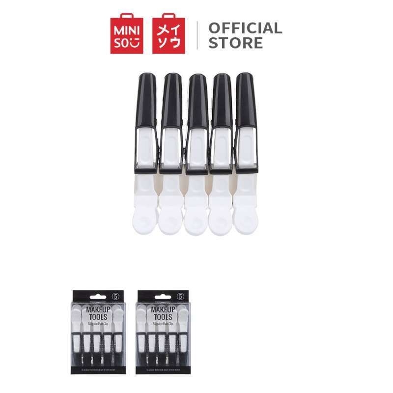 Jual Miniso Official 02a2 9710mn Free Style White Black Alligator Hair Clip 5 Pack Online November 2020 Blibli