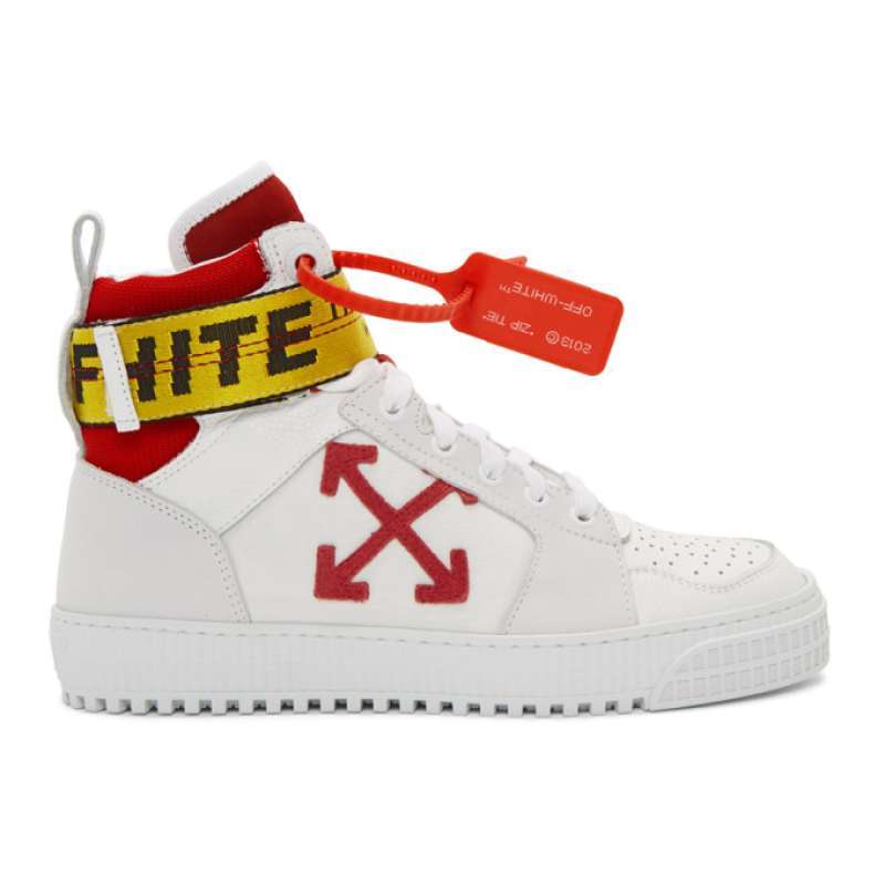 Off white industrial hi top sale