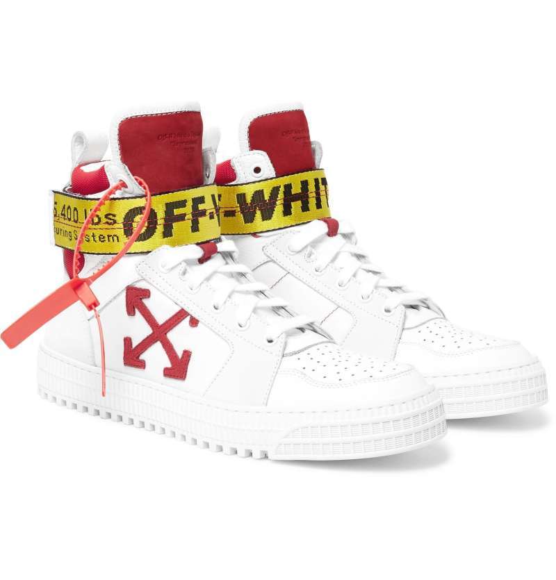 off white industrial belt high top sneaker