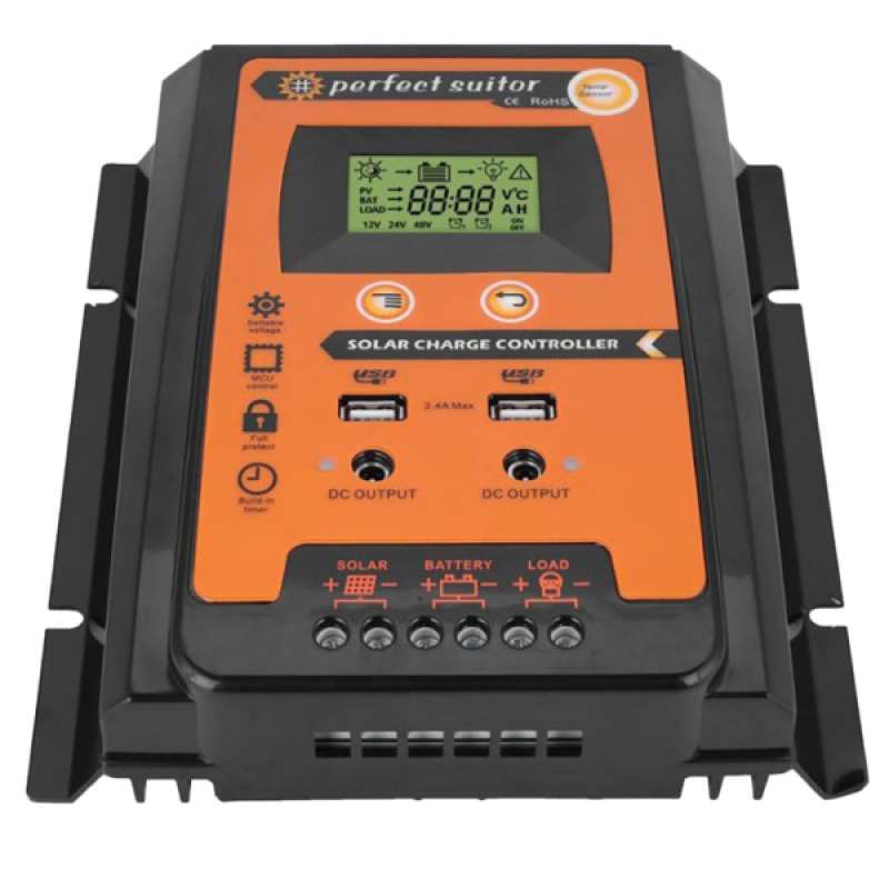Jual 12v 24v Auto Solar Charge Controller Lcd Display Solar Panel Regulator 30a Online September 2020 Blibli Com