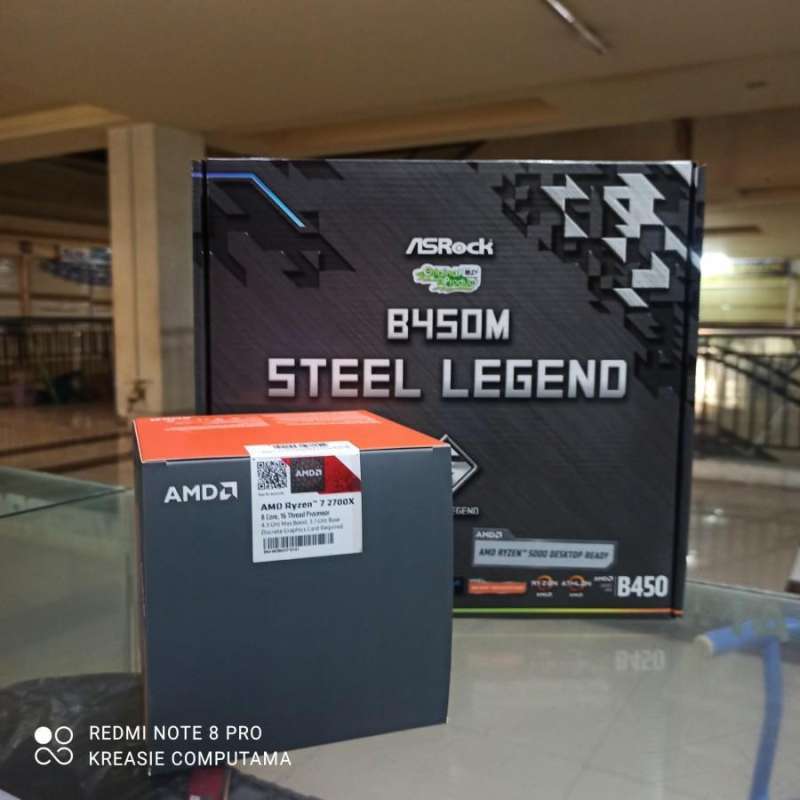 Asrock b450m steel legend ryzen 7 2700x on sale
