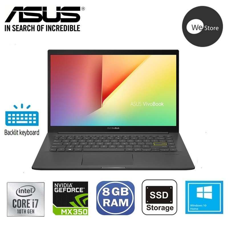 Jual Asus K413fq Ek702t Notebook Intel I7 10510u 8gb Ddr4 512gb Ssd Nvidia Mx350 2gb 14fhd Win10 Indie Black Online Desember 2020 Blibli