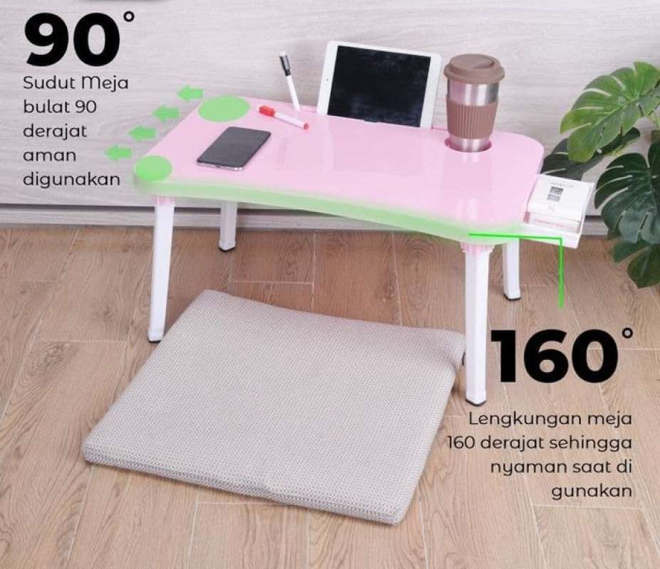 Jual Meja Lipat C10 Pink Terbaru Juni 2021 Blibli