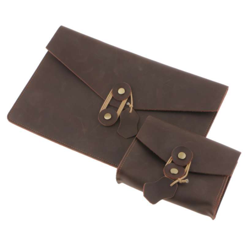 leather laptop pouch