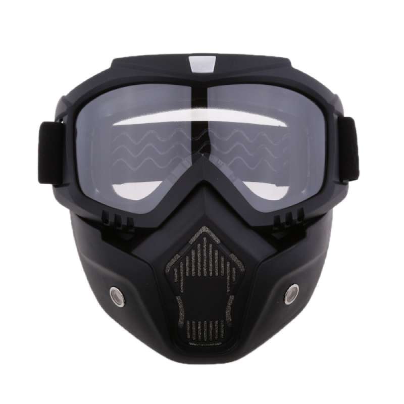 Jual Riding Detachable Face Nose Mask Shield Goggles For Motorcycle Helmet Online November 2020 Blibli Com