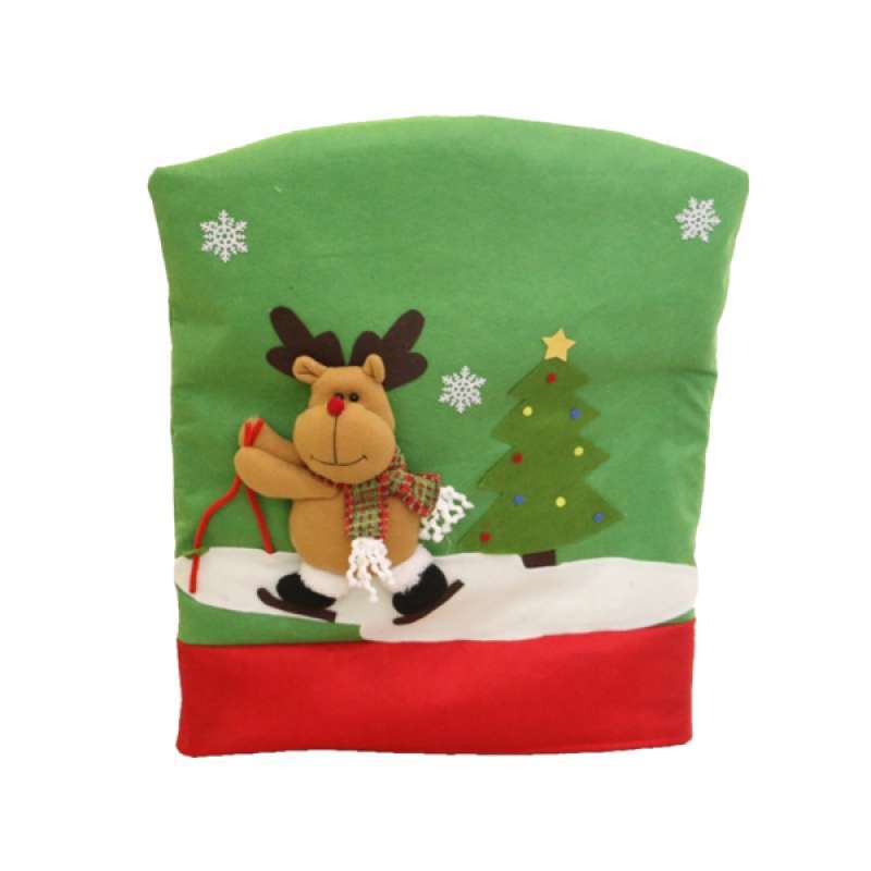 Jual 3d Effect Chair Back Cover Christmas Dinner Table Party Decor Santa Snowman Elk Online Oktober 2020 Blibli Com