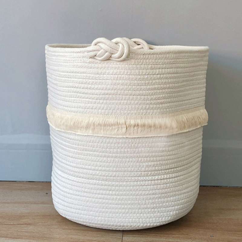 Jual Laundry And Storage Cotton Rope Basket For Laundry Toys Kids Room Decor Online November 2020 Blibli Com