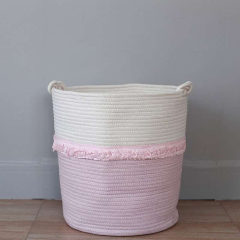 Jual Laundry And Storage Cotton Rope Basket For Laundry Toys Kids Room Decor Online November 2020 Blibli Com