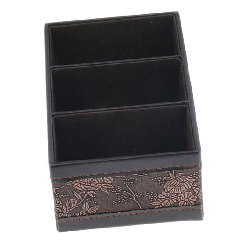 Jual Pu Leather Desktop Tabletop Storage Box For Small Items Office Product Online Oktober 2020 Blibli Com