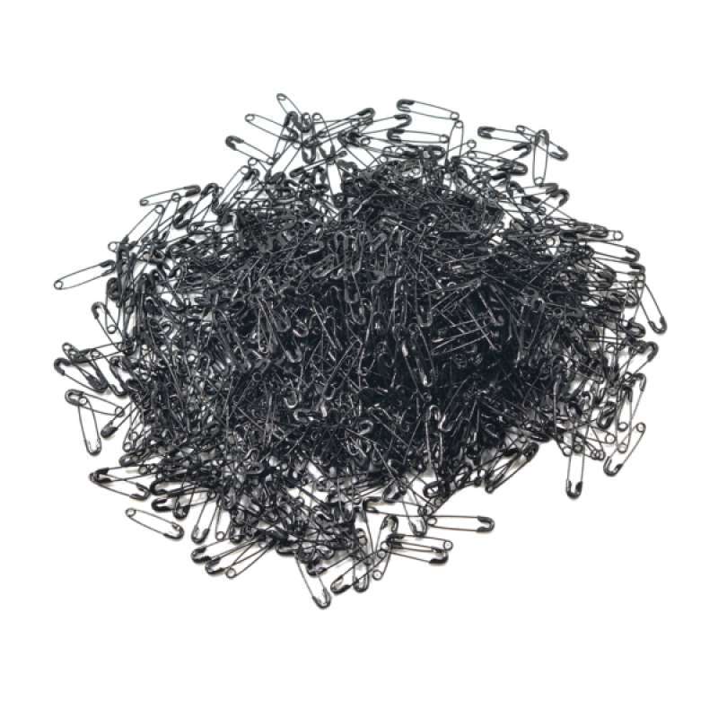 Jual 1000x Mini Safety Pins Clothing Label Tags Fasteners Black Pins Clips 19mm Online Oktober 2020 Blibli Com