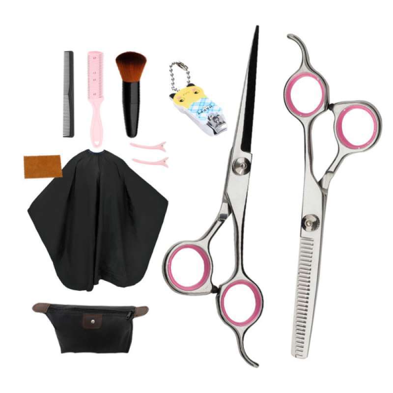 Promo Barber Hair Cutting Haircut Scissors Kit With Accessories Thinning  Shears C Diskon 29% di Seller Homyl - China | Blibli