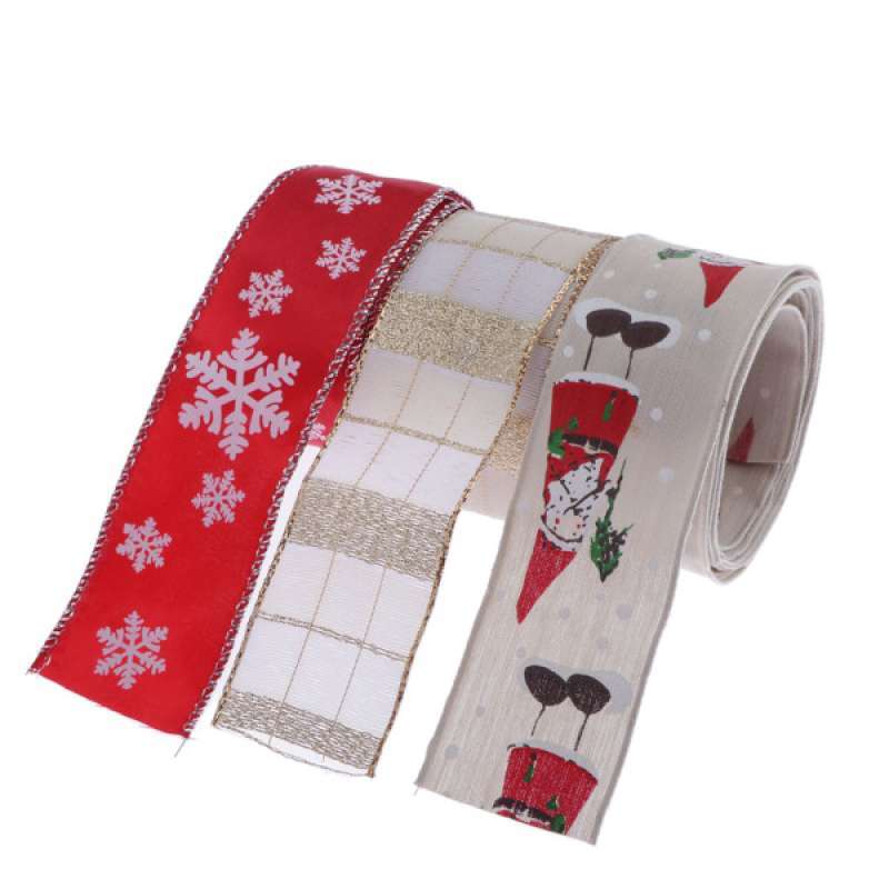 Jual 6 Meters Patterned Merry Christmas Ribbon Holiday Wedding Party Decoration Online November 2020 Blibli