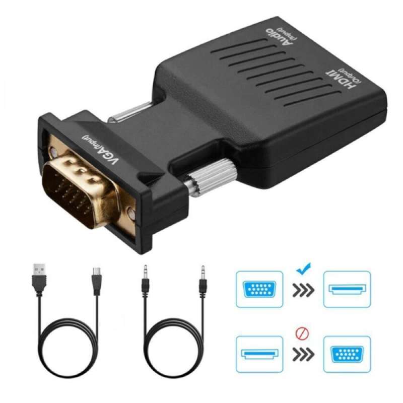 Promo VGA To HDMI Adapter 1080P HDTV TV 