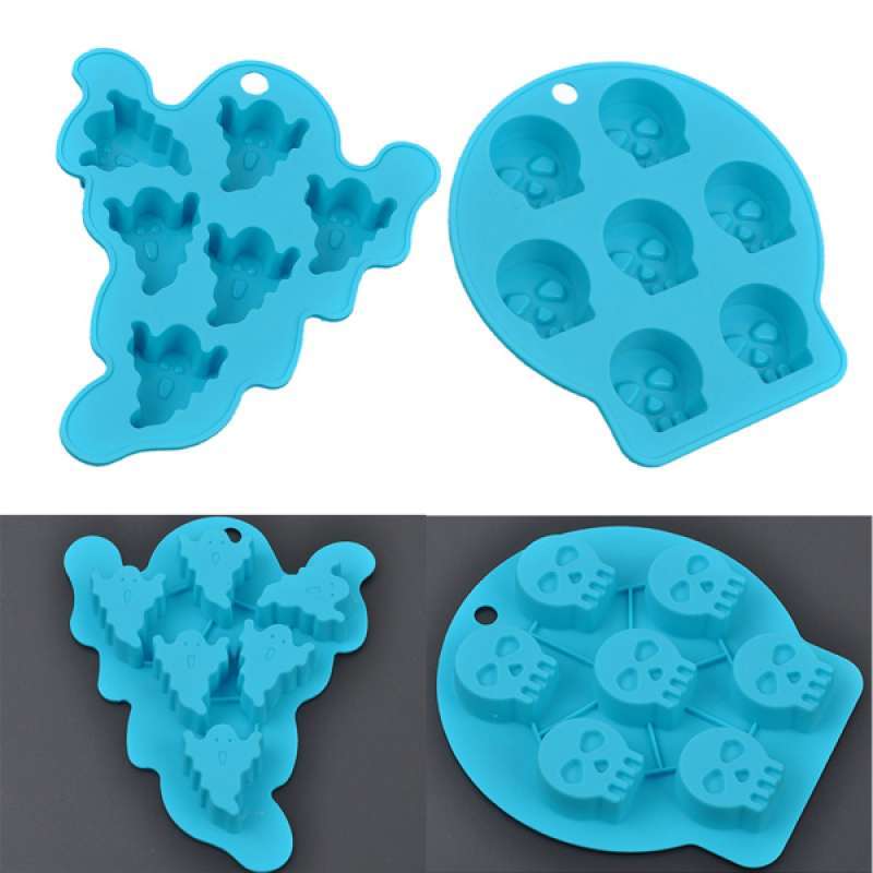 Silicone Mask Fondant Mould Cake Chocolate Baking Mold Candy Jelly Soap Tray 