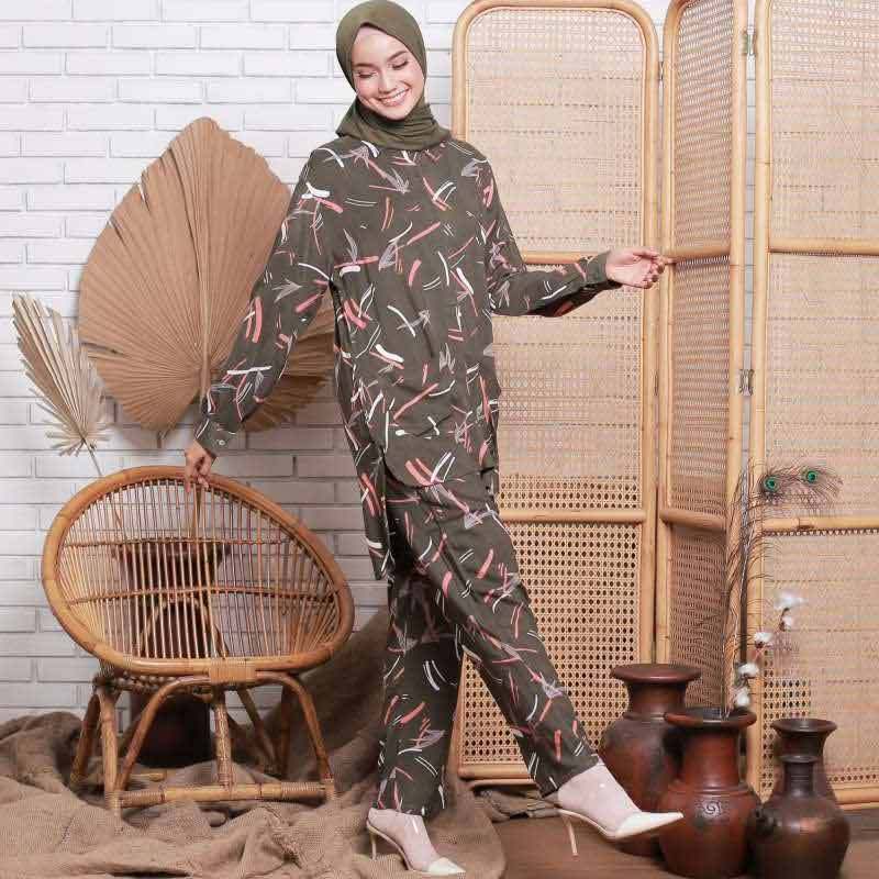 Jual Setelan Piyama Wanita Katun Rayon Lengan Panjang Motif Aludra Fit To Xl Semua Ukuran Army Di Seller Shanumshop Kota Jakarta Timur Dki Jakarta Blibli