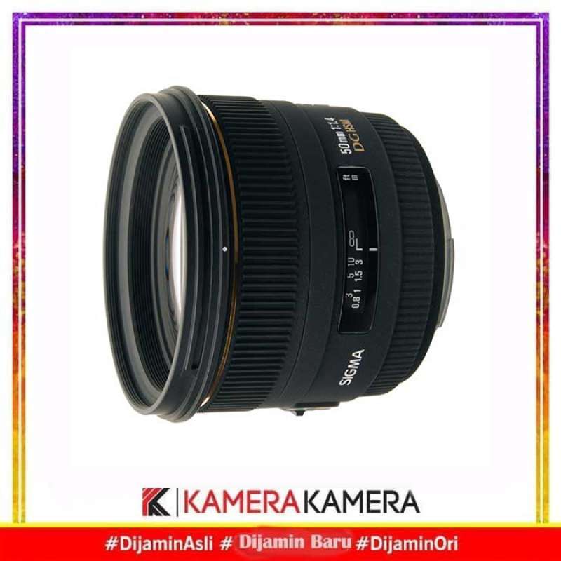 kamerakamera lensa sigma 50mm f1 4 ex dg hsm for canon nikon sony