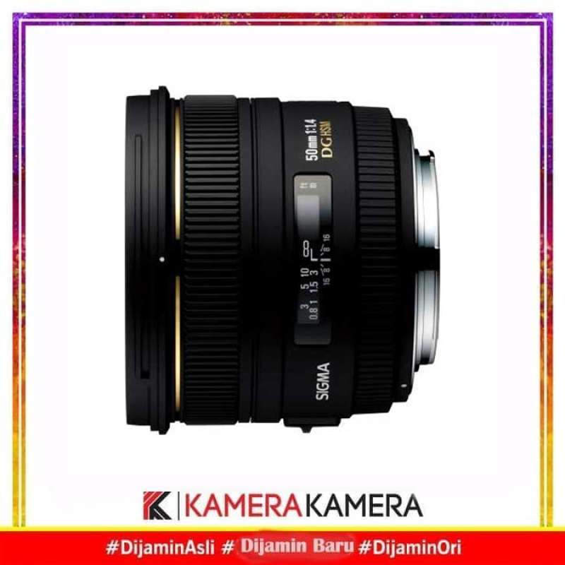 kamerakamera lensa sigma 50mm f1 4 ex dg hsm for canon nikon sony