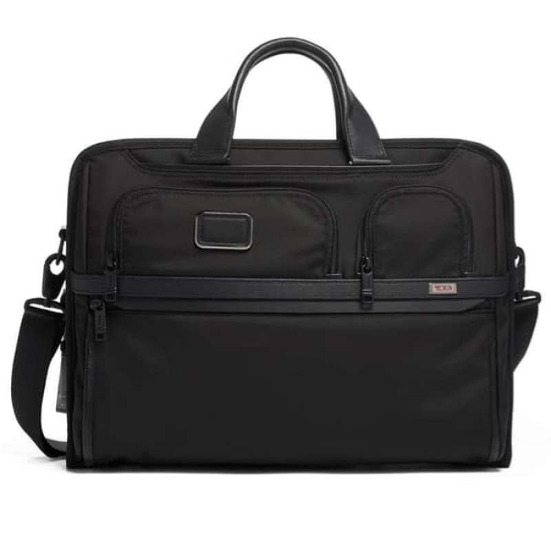TUMI Alpha Compact Large Screen Laptop Brief Black