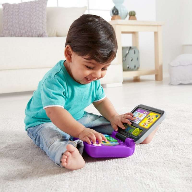 Amazon Com Fisher Price Laugh Learn Click Learn Laptop Toys Games