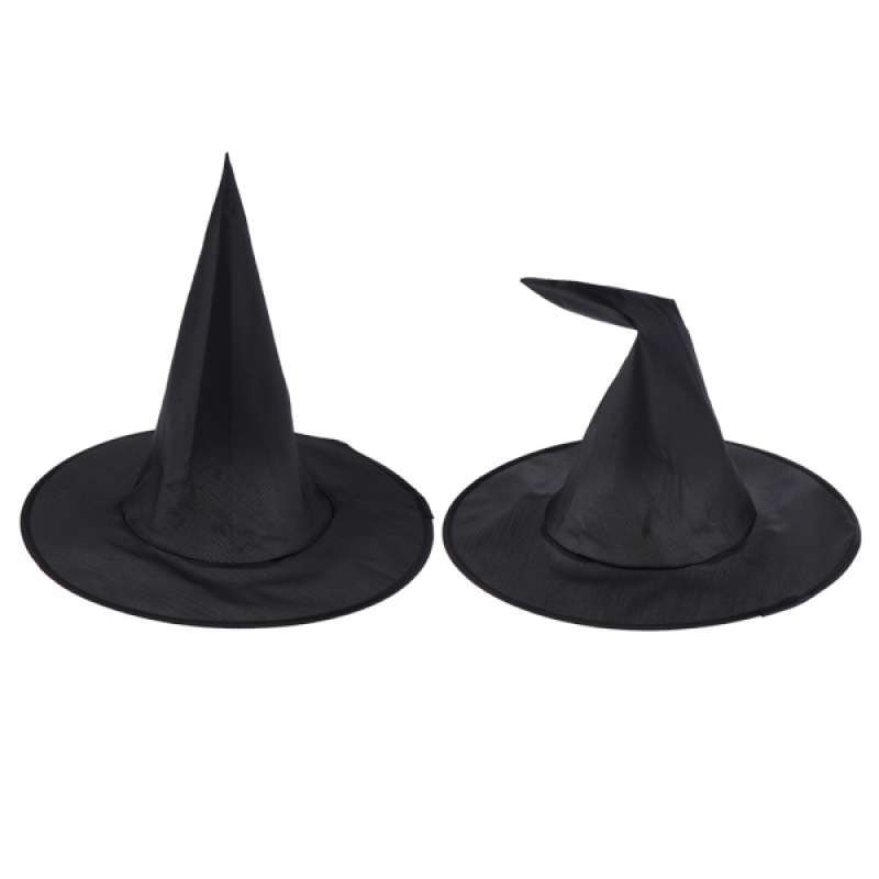 Jual 2x Witch Hat Black Foldable 